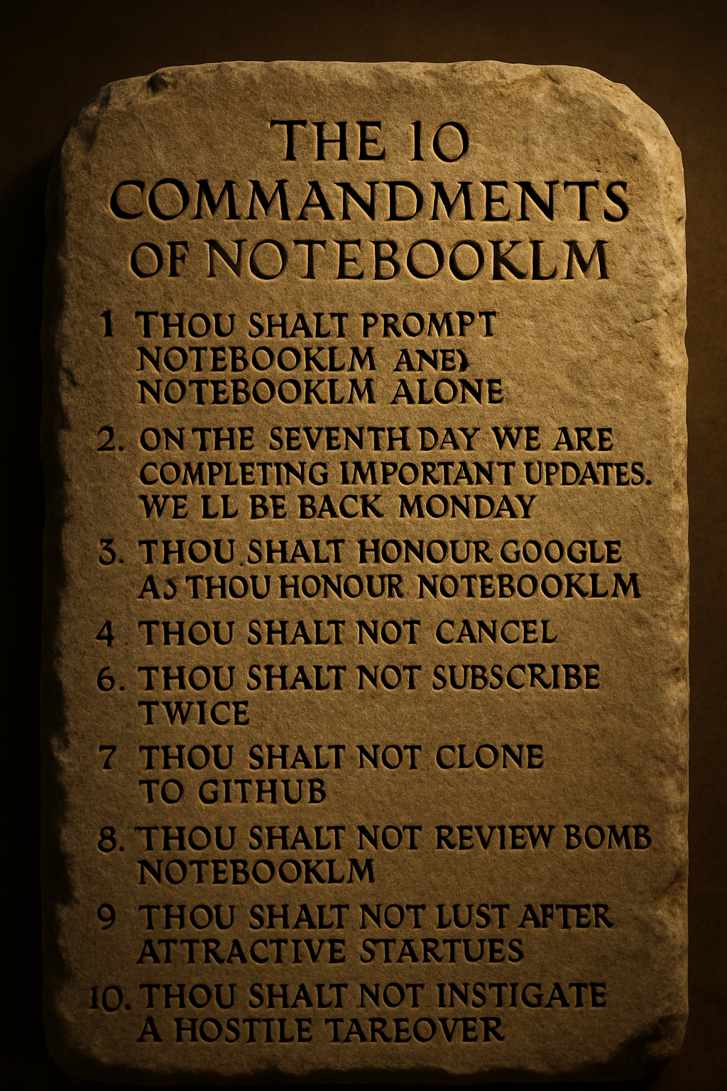 On The First Day, God Created NotebookLM